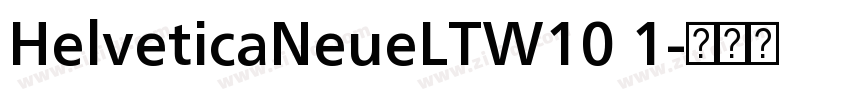 HelveticaNeueLTW10 1字体转换